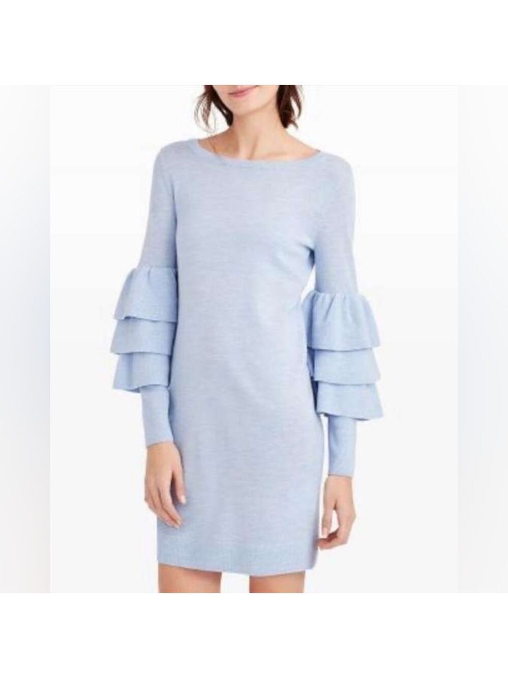 Club Monaco toibe ruffle sleeves 100% wool dress